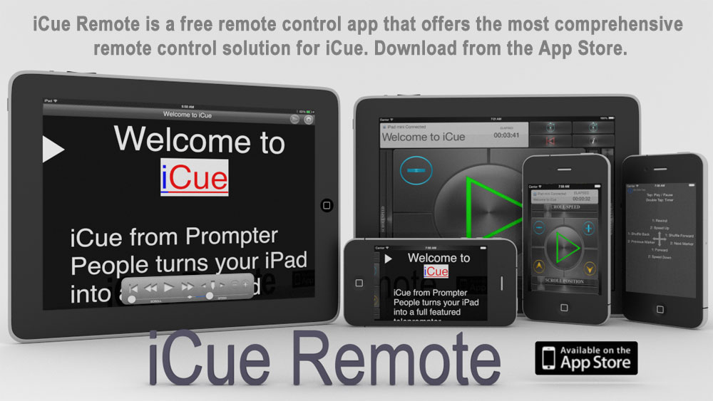 iCue app - Prompter People